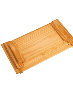 Set of 3-Wooden Tray with Wooden Handle 2