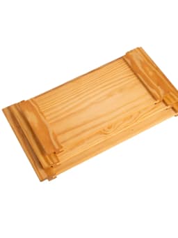 Set of wooden tray with wood handle 2
