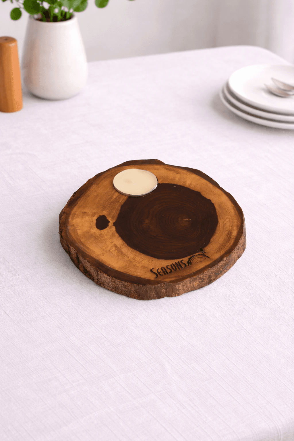 Small Coaster with Candle