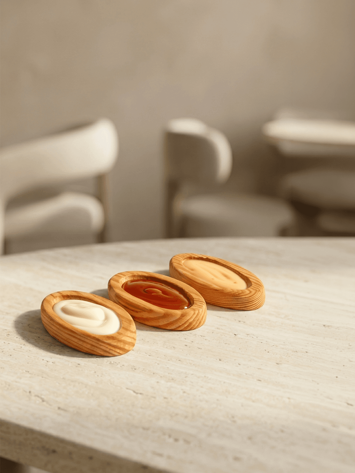 Mini oval dipping plate