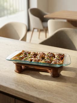 Set of wood food warmer 1