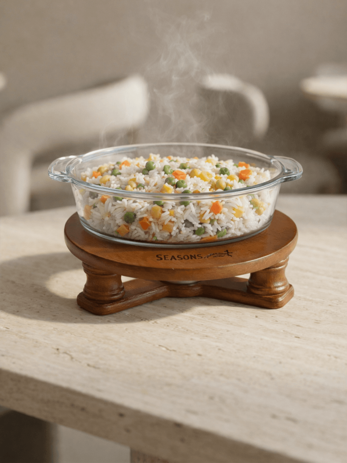 Small Wood Food Warmer